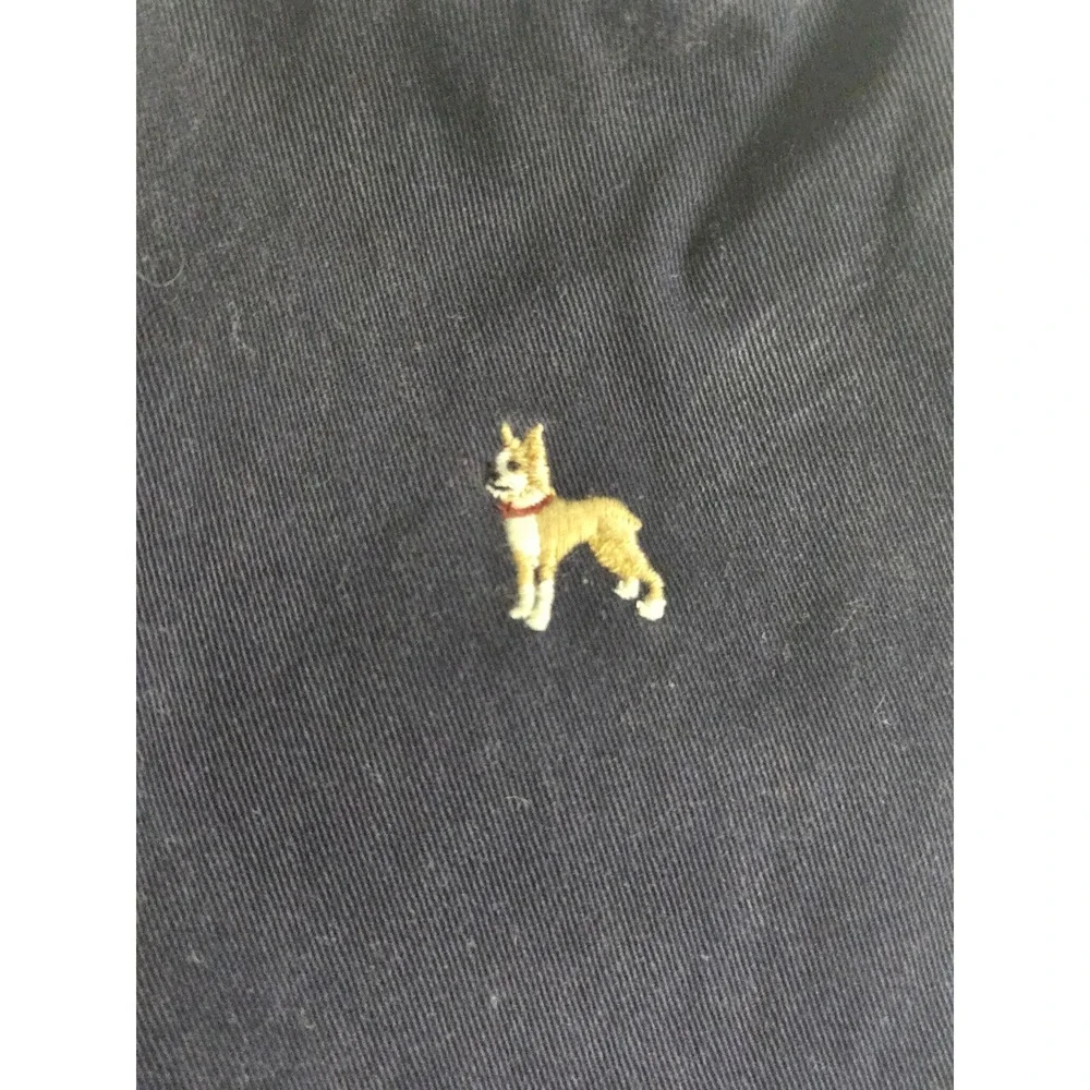 Janie and Jack 2T-3T Newsboy Hat Cap Navy Blue‎ Embroidered Dog Puppy